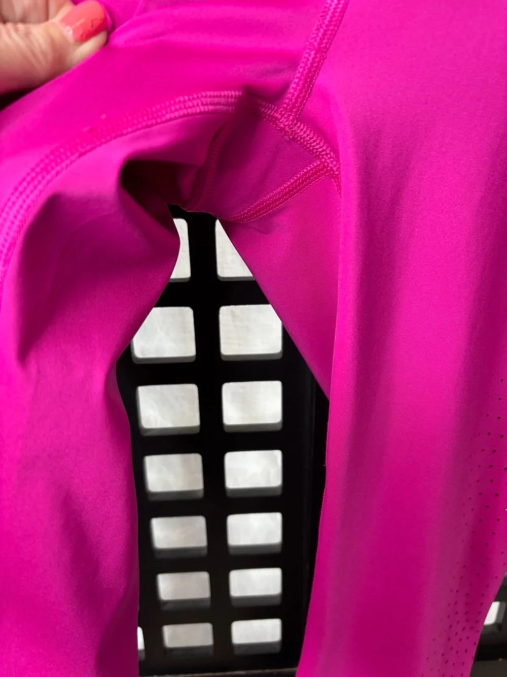 ๐ Athleta Small Fuchsia Leggings Stretch Ankle Athletic ๐ - Picture 4 of 12